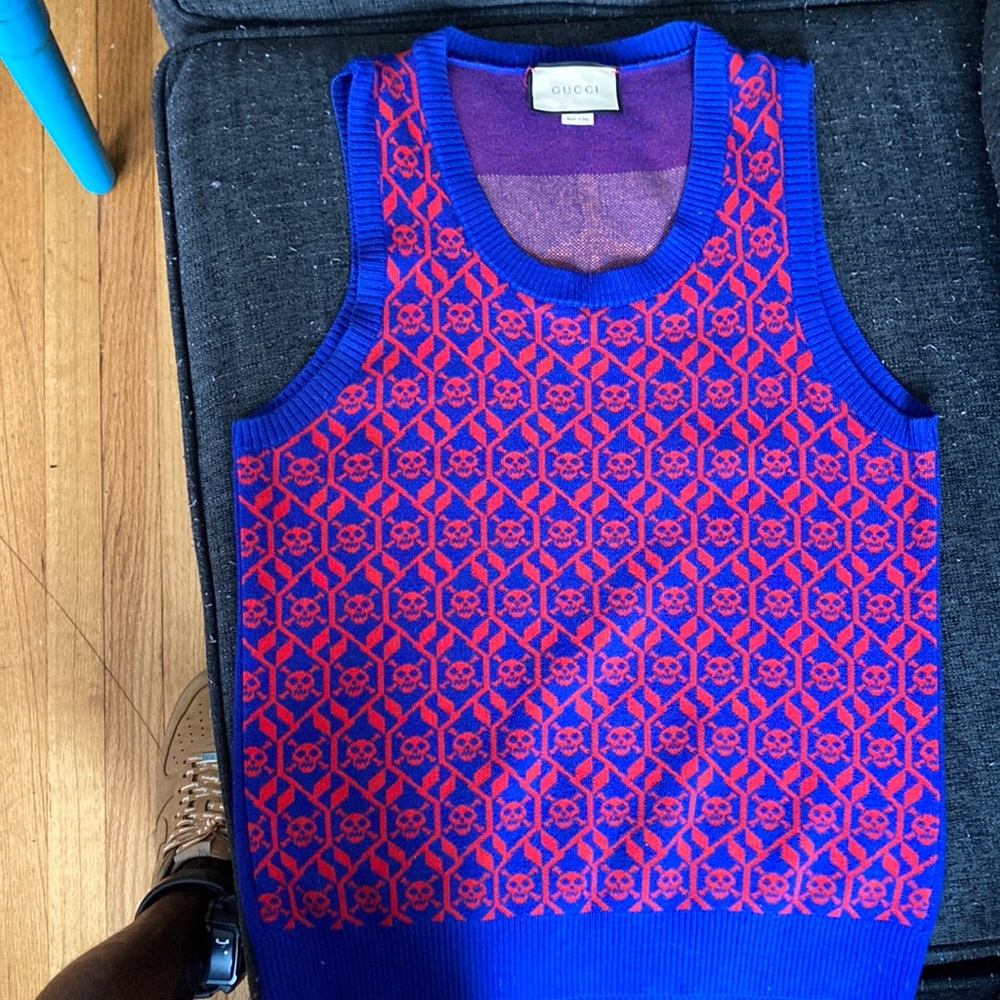 I have a blue Gucci sweater vest
